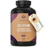 VERGLEICHSSIEGER* Silizium - 240 Kapseln (714mg) - Organisches Silicium hochdosiert 500mg pro Tag -...