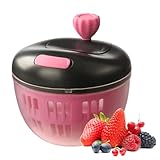 Birtern Salatwascher und Schleuder, Salatschleuder mit Ablauflöchern, Lebensmittel-Waschschüssel,...