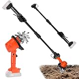 Akku Bodenhacke, Elektro Bodenhacke, 21V Gartenfräse Elektrisch, Motorhacke elektrisch mit 4...