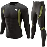 UNIQUEBELLA Thermo Unterwäsche Set, Funktionswäsche Herren Skiunterwäsche Winter Suit Ski...