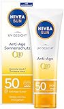 NIVEA SUN UV Gesicht Q10 Anti-Age Sonnenschutz mit LSF 50 (50 ml), feuchtigkeitsspendende...