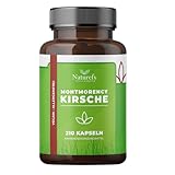 Montmorency Kirsche Kapseln – 210 Kapseln – 6000mg (50:1) pro Kapsel - Vegan - Frei von...