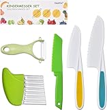 Kindermesser 5-teiliges Kinder Sicherheit Küchenmesser Set zum Schneiden Kochen von Obst oder...