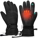 Homord Winterhandschuhe Herren, Wasserdicht Skihandschuhe Herren - Warme Atmungsaktive...