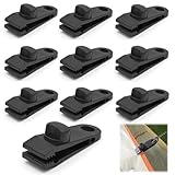 10 Stück Tarp Clip Clamp, 80×26mm Planenclips, Zeltklammern Einstellbar, Tarp Clips Heavy Duty,...