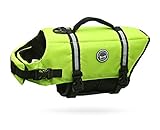 VIVAGLORY Ripstop Hunde Rettungsweste für Kleine Mittel Große Hunde Bootfahren, Hund Schwimmweste...