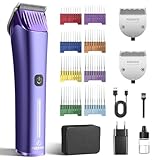 FuzzyFix Hundeschermaschine Profi mit Ersatzklinge,5-in-1 Abnehmbare Klinge Schermaschine Hund mit 2...