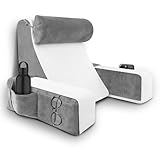 HOMCA Rückenkissen Lesekissen für Bett und Sofa mit Abnehmbarer Nackenrolle & Armlehne,...