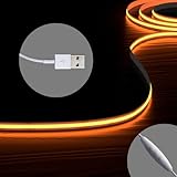 HOMINA COB LED-Lichtstreifen mit 3-Tasten-Speicher-Dimmer, USB 2 m, ultrahell, 2700 K, 90+ CRI...