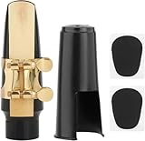 Altsaxophon-Mundstück, Saxophon-Mundstück-Kit mit Metall-Ligatur, Saxophonblatt 2.5 One Blade,...