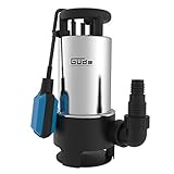 Güde Schmutzwassertauchpumpe GS 1103 PI (1100 W, Fördervolumen: 20.000 l/h, max. Förderhöhe: 8...