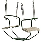 Loggyland Doppelschaukel Schiffsschaukel Schaukel für 2 Kinder (grün)