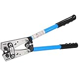 Toolwiz Batteriekabelschuh Crimpzange HX-50B Aderendhülsen Kabelschuhzange 6-50mm² 1/0-10AWG...
