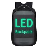 RGA LED-Rucksäcke, intelligenter dynamisch, WLAN, Wasserdicht Laptop Rucksack , 64 x 64 cm,...