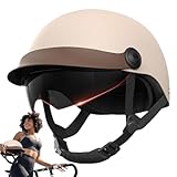 Jubepk Motorrad-Halbkopfbedeckung, Multisport-Kollisionsschutzhut, Cruiser-Scooter-Helm,...