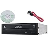 Asus DVD Brenner Laufwerk 24x mit Copystars Sata Kabel und PC Desktop Brennsoftware Optische CD DVD...