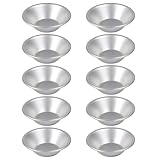 10 Stück Kuchenformen, Backform, Aluminiumlegierung, Eier, Tarte-Formen, kleine Cupcake-Form,...