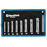 DURATECH 10-tlg Rohrsteckschlüsselsatz inkl. Drehdorn, Metrisch, 6-22 mm, Doppelsteckschlüssel-Set...