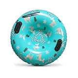 Muslecid Aufblasbare Schneereifen für Erwachsene Kinder - Snow Tube Reifen Schlitten Donut...