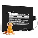 iPOWER Heizmatte Terrarium mit Thermostat Temperaturregelung, Regelbar Terrarium Heizkissen Heizung...