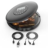 Arafuna Tragbarer CD Player-Compact Discman CD Player-Persönlicher Musik-Player mit CD-R, CD-RW...
