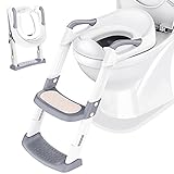 Töpfchen Toilettensitz Baby mit Treppe: Kinder WC Sitz Toilette Toilettentrainer für Kleinkinder...