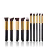 Jaimela 10 Teiliges Pinselset Makeup, Professionelles Foundation Make up Pinsel Set, Schminkpinsel...