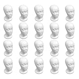 GNURBDILFO 20X Weibliche Schaum Schaufensterpuppe Kopf Modell Hut Perücke Display Stand Rack