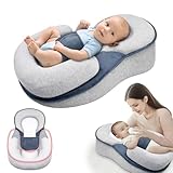 iuscacey Babybett für Sodbrennen mit Gurt – Liegekissen für Säuglinge zum Füttern, für...