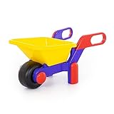 Wader Kinder Schubkarre Bauschubkarre blau rot gelb 64 cm