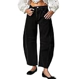 LOSSLO Jeans Damen Weites Bein Jeanshose Baggy Weite Hose Jeans Sommerhose Jeanshosen Freizeithose...