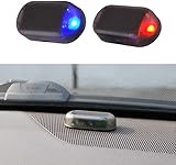 Alarmanlage Auto,Solar Power Dummy Auto Alarm LED Licht Simulieren Nachahmung Warnung Anti Diebstahl...
