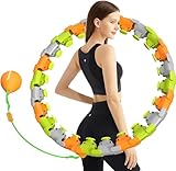 Smart Hula Hoop Reifen für Erwachsene, Intelligente Fitnessreifen mit Verstellbaren Knoten, zu...