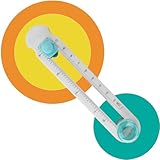 Tissting Kreisschneider Papier 2-20cm Durchmesser Verstellbare Rotations Kreis Papierschneider...