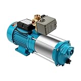 Kreiselpumpe Selbstansaugend 1300w, Edelstahl Gartenpumpe Wasserpumpe Zentrifugalpumpe, 8m Max....