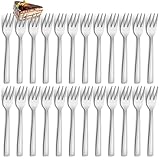 Kuchengabeln 24 Stück，Hunnycook Kleine Gabeln Dessertgabeln Set, 5.9 ''(15 cm) Edelstahl...