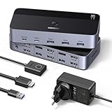 UGREEN HDMI KVM Switch 2 PC 2 Monitore 4K60Hz Tastatur und Desktop-Controller Umschaltung 4 USB 3.0...