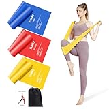 3er-Set 1.5M/2M Lang Fitnessbänder Widerstandsbänder in 3 Stärke,100% Natur Latex Resistance...