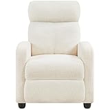 Yaheetech Relaxsessel Fernsehsessel Einzelsofa Ruhesessel mit Verstellbarer Beinablage Liegesessel...