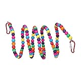 LiebeWH Vogelständer-Spielzeug, 1,5 M Vogel-Vogelständer, Vogel-Kauspielzeug, Kauspielzeug, Bunte...