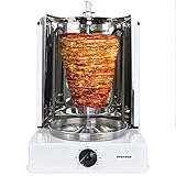 Syntrox Germany Dönergrill Hähnchengrill Rotissiere Gyros Kebab mit drehbaren Außenspießen inkl....