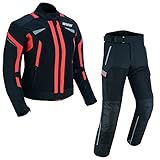 WMW WALI MOTO WEAR Damen Motorradjacke und Hose wasserdichte und winddichte Motorradkombi für...