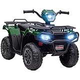 HOMCOM Kinder Quad Elektro 12V Kinderquad mit Vorwärts-, Rückwärtsfunktion, Musik, MP3,...