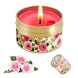 LUCKYJY Duftkerzen,Rosenchanson kerzen Sojawachskerzen kerzen duft für Muttertag, Weihnachten,...