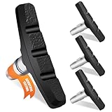 4 Stück V-Brake Bremsbeläge Fahrrad, Hochwertiges Bremsgummi, V-Bremse Fahrradbremsen mit Bolzen,...