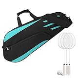 3 Schläger-Tennis-Tasche – wasserdichte Badminton-Tasche, wasserdichte...