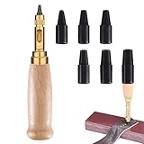 Locher zum Nähen Leder Papierhandwerk,Lochstanzer Papier,Lochstanzer,Locher Groß,Lochzange...