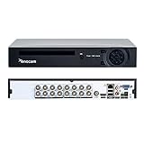 Xenocam 16CH 1080N Hybrid 5-in-1 AHD DVR (1080P NVR+1080N AHD+960H Analog+TVI+CVI) Standalone DVR...