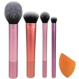 Real Techniques Everyday Essentials + Make-up-Schwamm-Set, Make-up-Pinsel und Make-up-Mixer-Schwamm,...