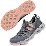 Wanderschuhe Damen Trekkingschuhe Leicht rutschfeste Outdoor-Sportschuhe Atmungsaktive Mesh Sommer...